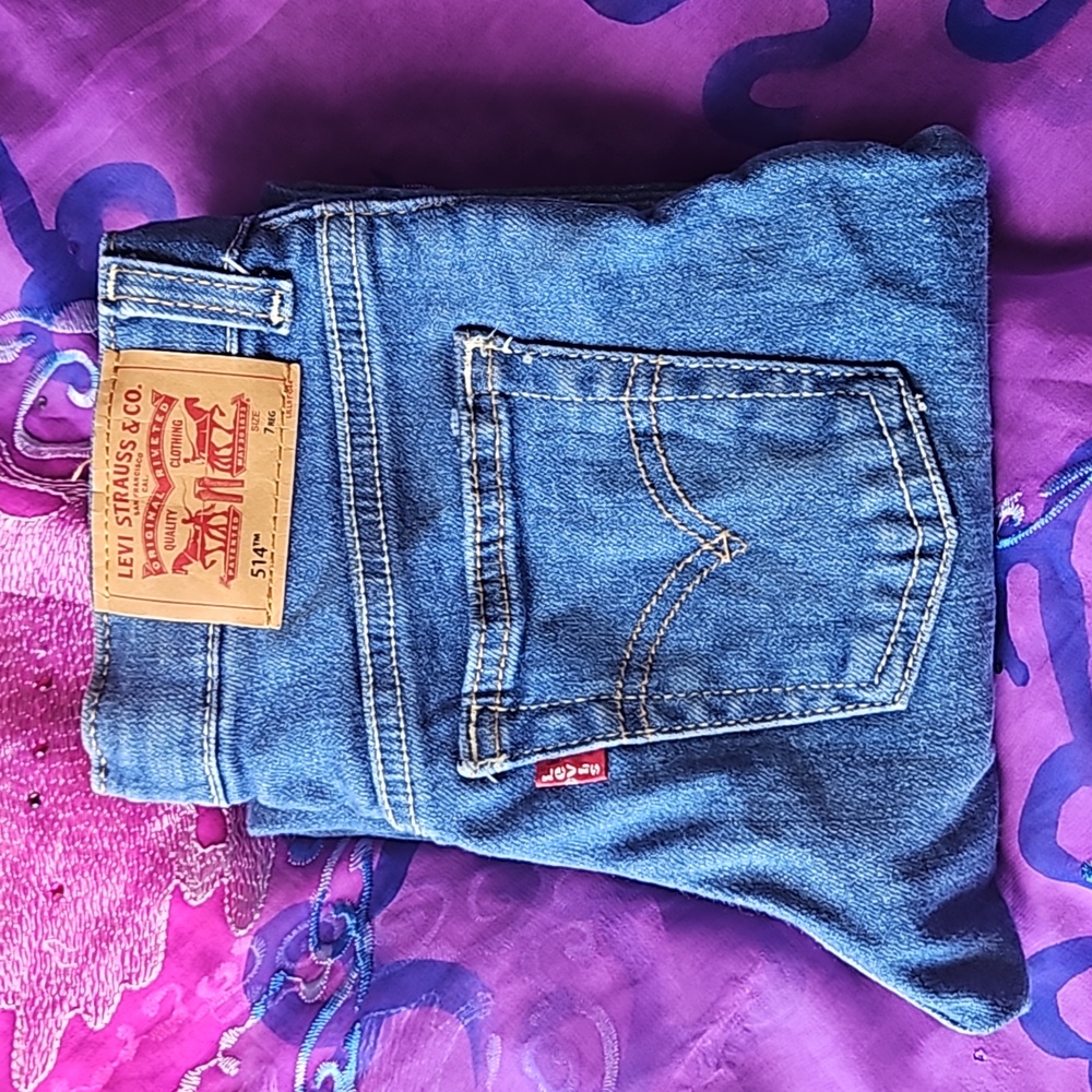 Boys Levi's 514 size 7 reg jeans
